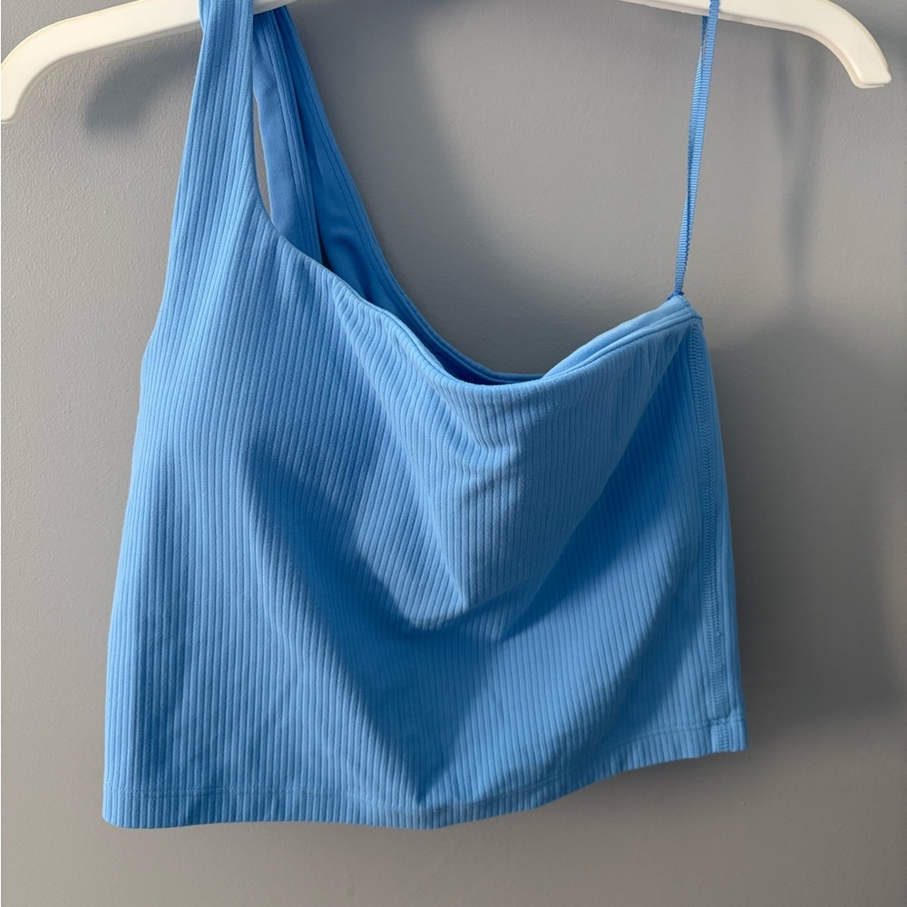 Lululemon Athletica Blue Ribbed Tank Top